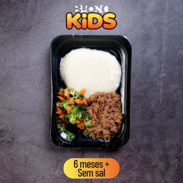 Purezinho de batata com carne e legumes Buono Kids