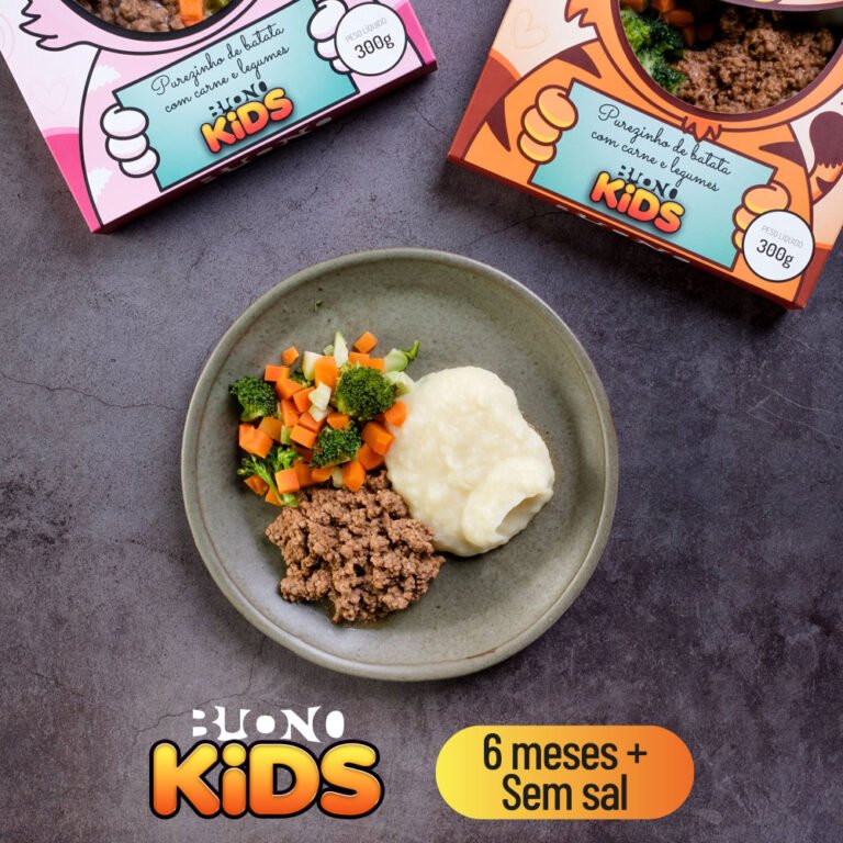 Purezinho de batata com carne e legumes Buono Kids